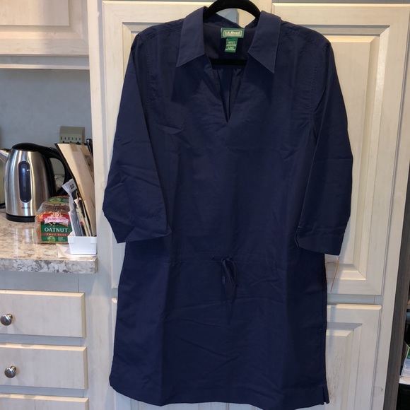 Navy Blue Swimsuit or After Shower Cover Up - Picture 2 of 7